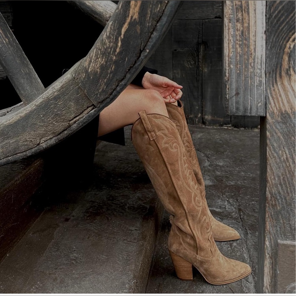 Brown Heeled Boots - Picture 3 of 7